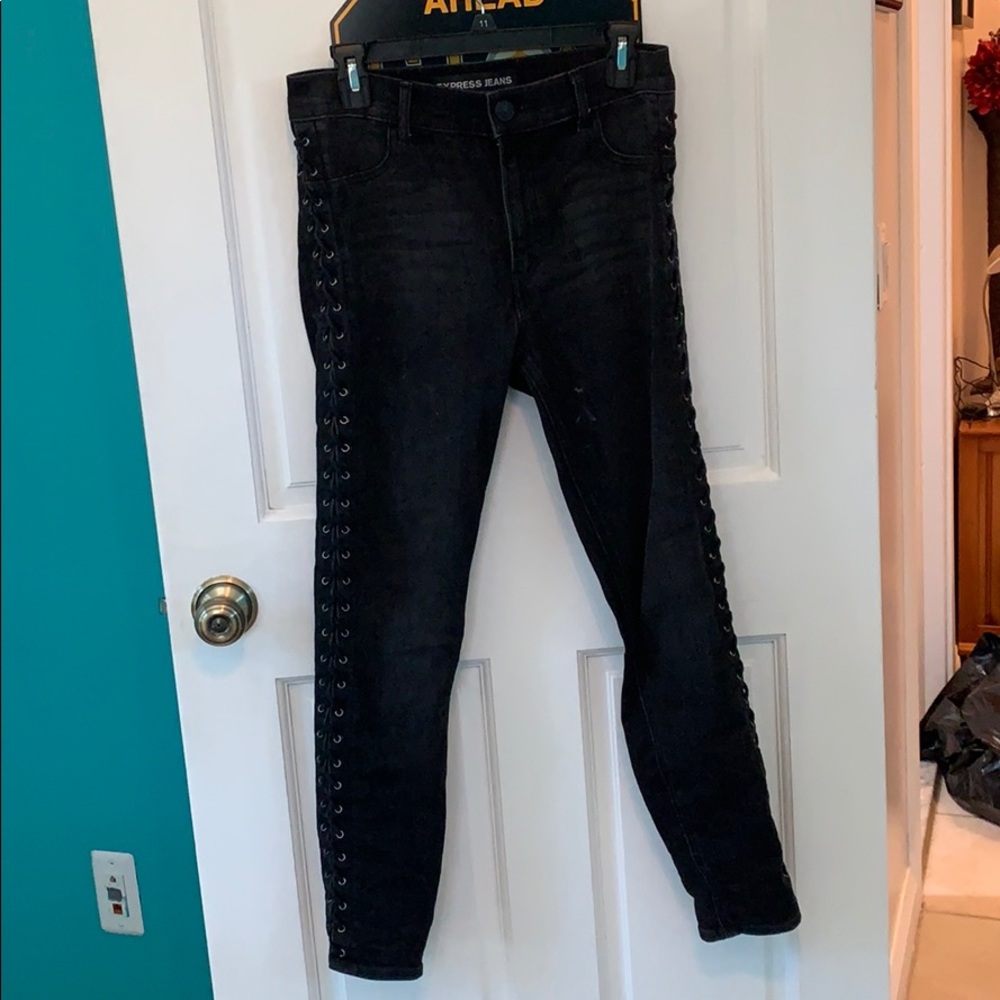 Express high rise jeans